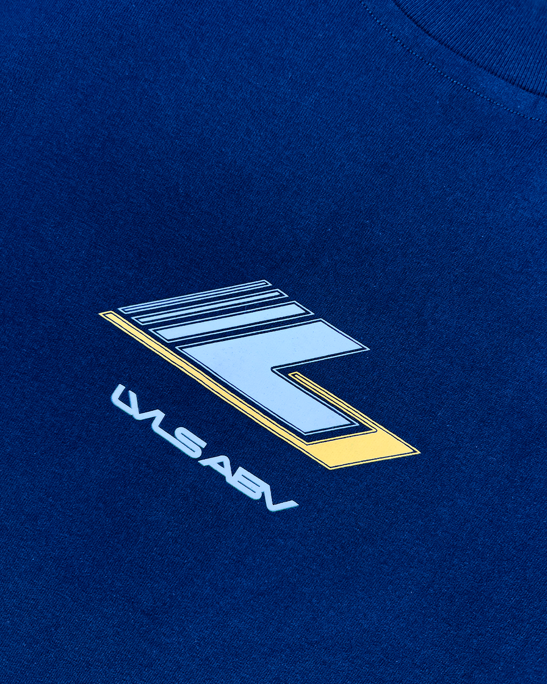 DROP 009 — LVLS ABV Navy Blue Racing Cutoff Shirt