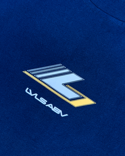 DROP 009 — LVLS ABV Navy Blue Racing Cutoff Shirt