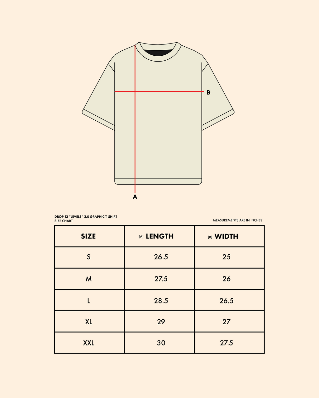 DROP 12 — LVLS ABV Levels 2.0 Graphic T-Shirt