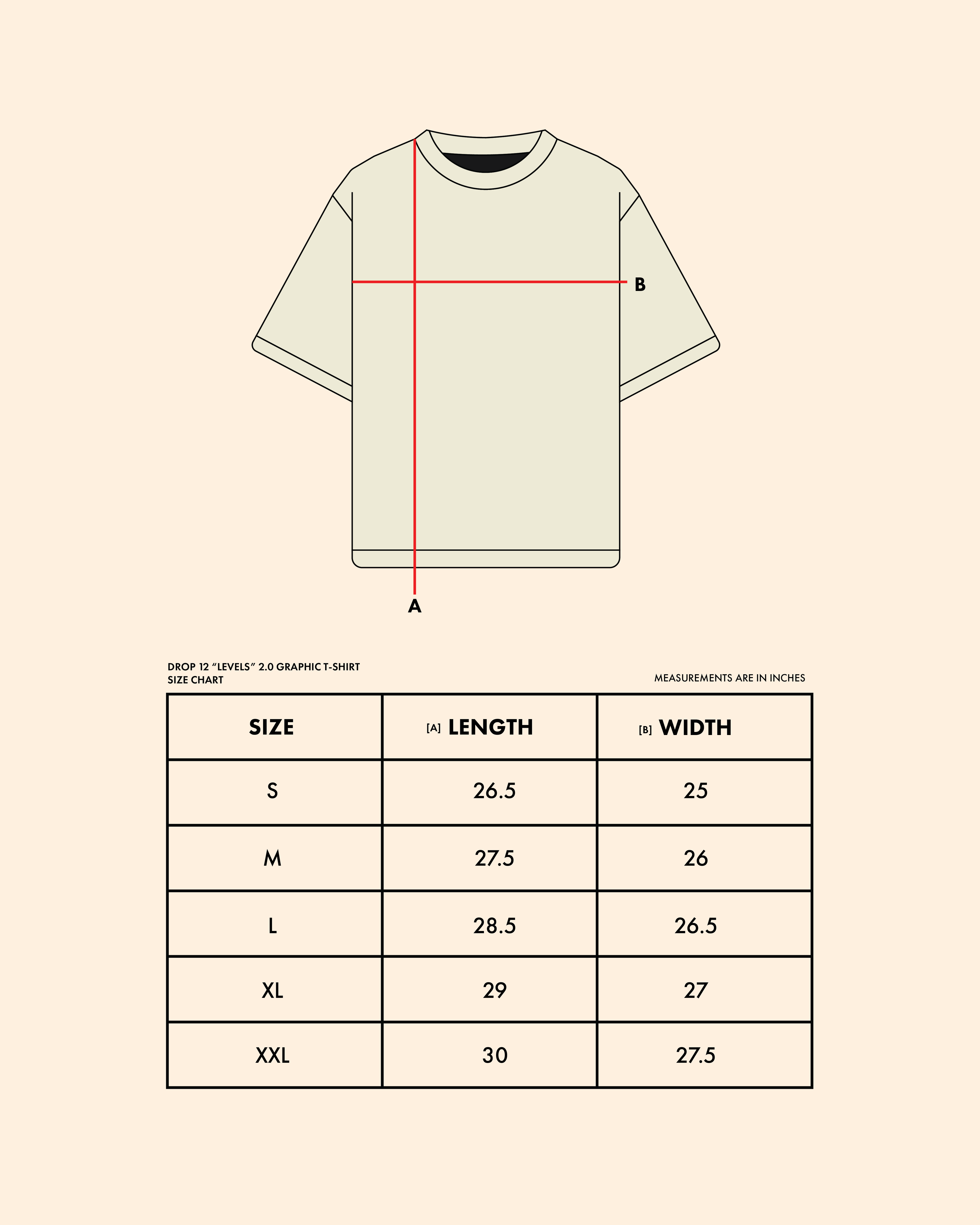 DROP 12 — LVLS ABV Levels 2.0 Graphic T-Shirt