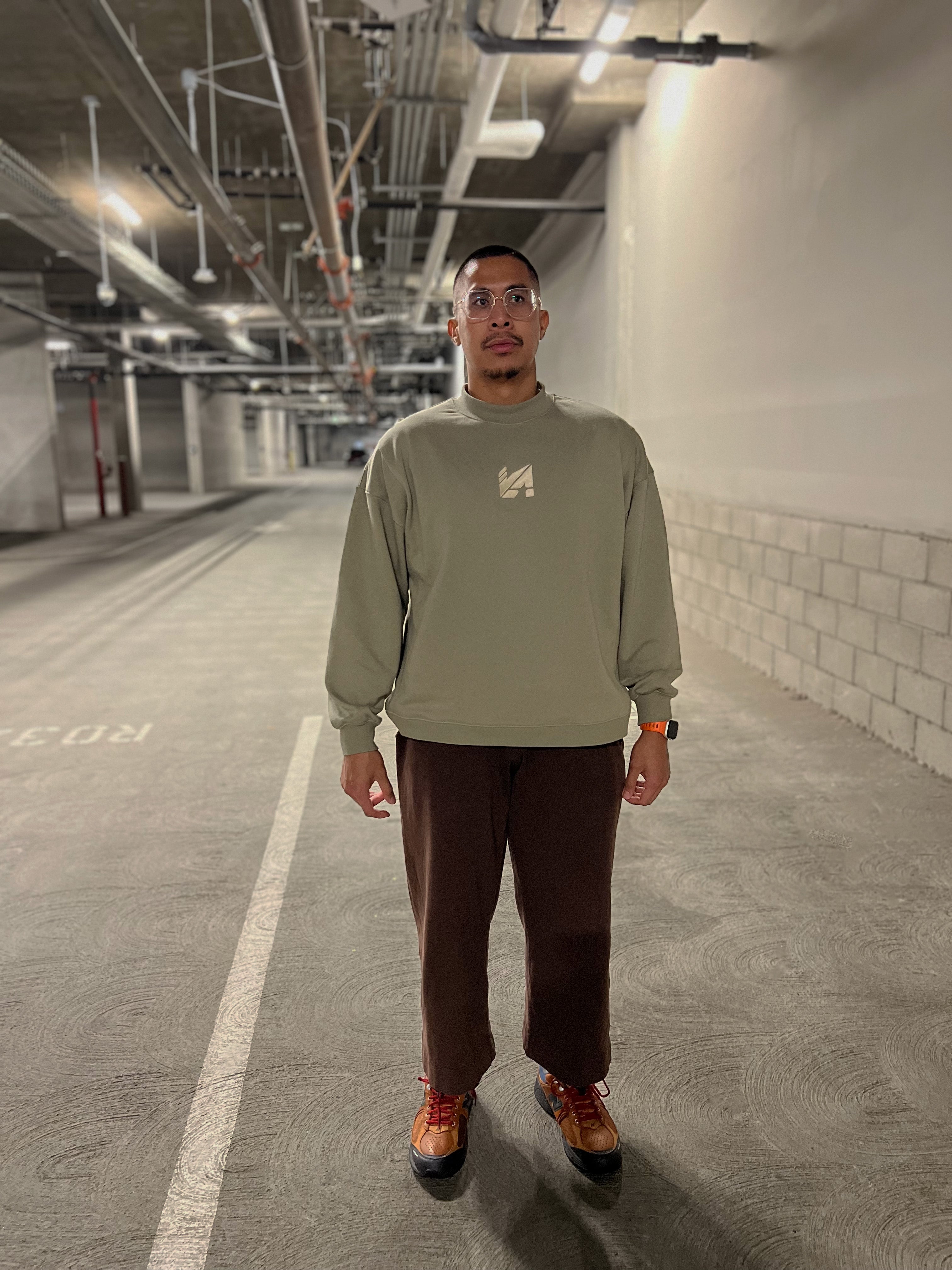 DROP 005 — LVLS ABV Laurel Oak Crewneck
